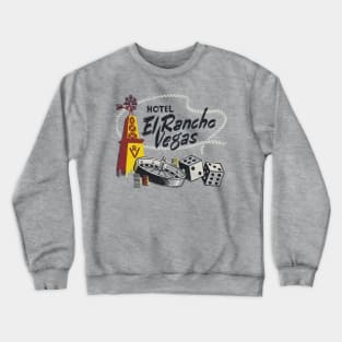 El Rancho Vegas --- Vintage Style Faded Design Crewneck Sweatshirt